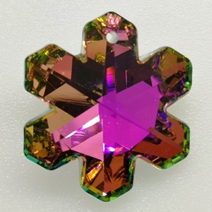 20mm Snowflake Crystal pendants Volcano